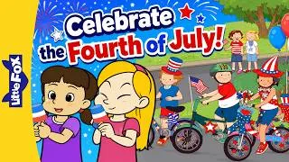 Thumbnail: Celebrate the Fourth of July! | Fireworks, Bike Parade & Summer Fun | Kids Stories | Little Fox