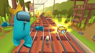 Thumbnail: Subway Surfers Cosmic Crossroads galaxy world Among Us Rush Crewmate Frank - Gameplay