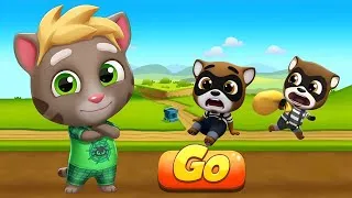 Thumbnail: Talking Tom Gold Run - Tarantula Tom vs Boss Raccoon in Tom Cat Run New Update Mighty Anime Tom
