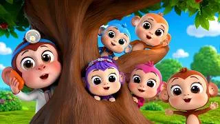 Thumbnail: 5 Little Monkeys 🐵 Bath Song 🚿 & More Baby Nursery Rhymes & Songs