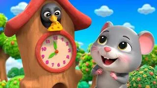 Thumbnail: Hickory Dickory Dock 🐭 Baby Shark 🦈 | Nursery Rhymes & Kids Songs