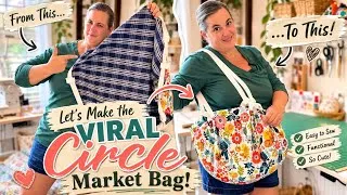 Thumbnail: The VIRAL Circle Tote Everyone Loves! | Easy Sewing Tutorial