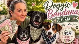 Thumbnail: Bandana and bow for your favorite pup! Christmas in July. 