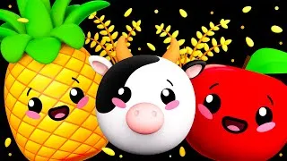 Thumbnail: Old MacDonald Had A Farm 🐮 🍎 |  Dancing Fruit Baby Sensory Video Visual Stimulation Animation