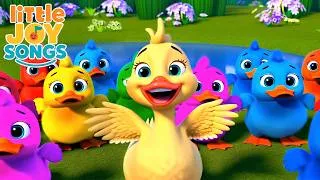 Thumbnail: What Does the Duck Say? 🐤Quack Quack, Waddle, Flap & Splash! Five Little Ducks Song for Kids
