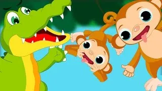 Thumbnail: Five Little Monkeys Swinging In A Tree | Five Little Monkeys Swinging In A Tree Song | Nursery Rhyme