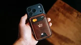 Thumbnail: Making a LEATHER MAGSAFE WALLET!