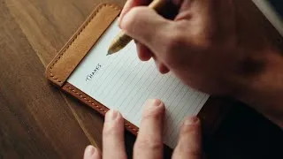 Thumbnail: Making a Simple Handmade Leather Pocket Pad. 