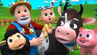 Thumbnail: Old MacDonald Had A Farm | Animal Pretend Play | Lalafun Nursery Rhymes & Kids Songs