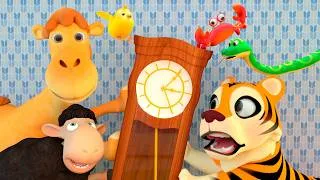 Thumbnail: Hickory Dickory Dock! Animal Time | Lalafun Animal Nursery Rhymes
