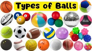 Thumbnail: Learn 40 Different Types of Sports Balls Names for Kids | Sports Balls Vocabulary for Toddlers