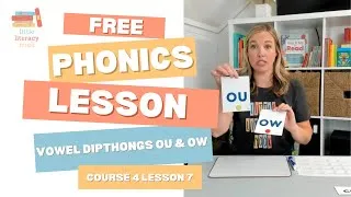 Thumbnail: Phonics reading lesson: vowel diphthongs ou & ow - Course 4- Lesson 7