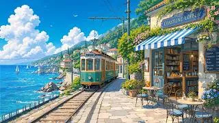 Thumbnail: Coastline Coffee Tram Ride 🎧☕ Morning Vibes with Lofi Hip Hop to Help You Relax