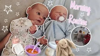Thumbnail: Reborn Baby Morning Routine Toddler + Newborn SHE WAS BAD!! (Role-play) Little Mad Nursery
