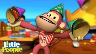 Thumbnail: One Messy Monkey | 2 Hours of Preschool Learning | Little People - Fisher Price