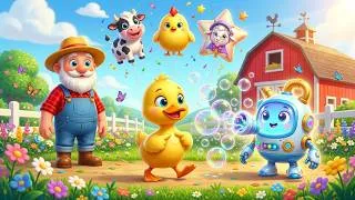 Thumbnail: Bubble Machine Turns Animals Into Balloons Song 🎈 Color Mixing Magic Nursery Rhymes & Toddler Animal