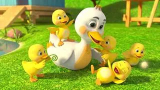 Thumbnail: Five Little Ducks | Kids Rhymes In English | Fun Kids Learning Video | Little Skylark