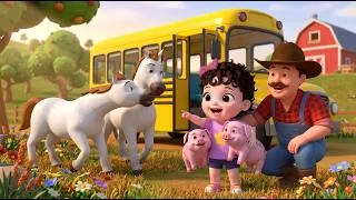Thumbnail: Wheels On The Bus With Animals | Fun Animal Song and Learning Adventure for Kids | Little Skylark