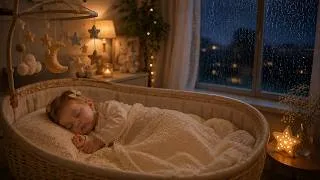 Thumbnail: Hearbeat Baby Sleep Music Within 3-Minute | Healthy Deep Sleep With Celesta & Rain Sounds