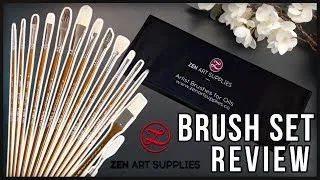 Thumbnail: 🎨 Honest and In-depth Review Zen Art Supplies 🎨 - Renoir Collection (Brushes for Oils)
