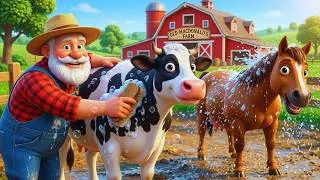 Thumbnail: Old MacDonald Had a Farm 🐵✨ | Magical Farm Animals Song for Children | Nursery Rhymes