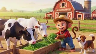 Thumbnail: Old MacDonald Had a Farm 🐄🐑 | Fun Farm Animals Song for Kids | Nursery Rhymes & Kids Songs