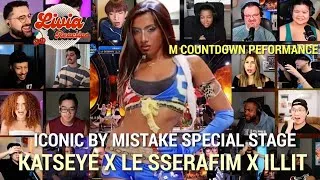 Thumbnail: KATSEYE X LE SSERAFIM X ILLIT "ICONIC BY MISTAKE SPECIAL STAGE M COUNTDOWN REACTION MASHUP 