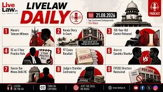 Thumbnail: LiveLaw Daily| The Kerala Story| 3 year practice rule| Saurav Das| FIITJEE & more
