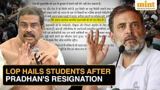 Thumbnail: 'I Am Proud Of You': Rahul Gandhi's First Reaction To Dharmendra Pradhan's Resignation