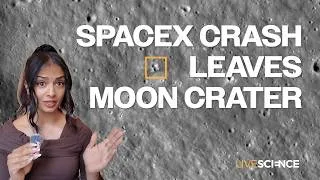 Thumbnail: NASA reveals photograph of 60-foot-crater formed by SpaceX rocket crash