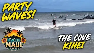 Thumbnail: Surf Vlog #73 | PARTY WAVES at The COVE, KIHEI MAUI | LOCAL FOOD ADVENTURES & ISLAND VIBES 
