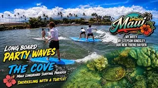 Thumbnail: Surf Vlog #71 | Epic Party Waves at The Cove Maui & Snorkeling with a Sea Turtle 