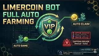 Thumbnail: Limer Coin VIP Bot (Automation Tool) – Auto Task Claim & Game Farming