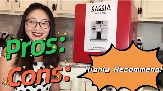 Thumbnail: Gaggia Brera Automatic Espresso Machine Review | Pros and Cons | Why Do I Recommend?