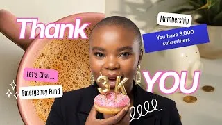 Thumbnail: Thank You for 3K Subscribers | What’s Next for My Financial Journey
