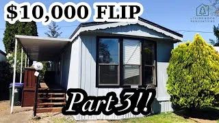 Thumbnail: SINGLE WIDE MOBILE HOME RENOVATION CONTINUES! | $10,000 Flip Update | GB Packer House PART 3