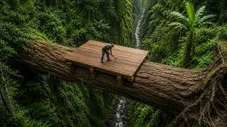 Thumbnail: Man Builds an Amazing Treehouse on a Giant Fallen Tree | From Start to Finish@norusarubushcraft