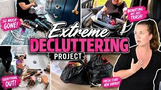 Thumbnail: THROWING EVERYTHING I OWN OUT TO START FRESH! HOW I DECLUTTER MY WHOLE HOUSE