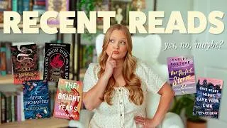 Thumbnail: RECENT READS 📖 do I recommend these books with a yes, no, or maybe!