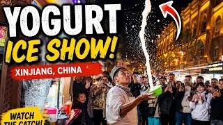 Thumbnail: The Most Satisfying Yogurt Ice Show in China’s Xinjiang 🇨🇳