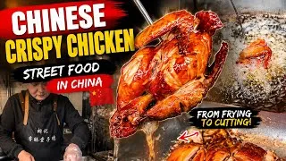 Thumbnail: Traditional Chinese Crispy Chicken Process 🍗 | Deep Fried Street Food in China