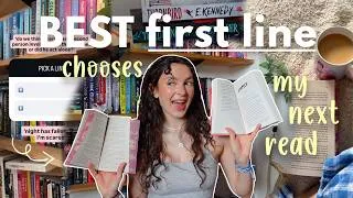 Thumbnail: *best* first line chooses my next read!! 📖✍️