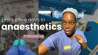 Thumbnail: med school vlog 🩺 | productive days in anaesthetics + night shift