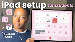 Thumbnail: 2026 Productive iPad Setup for Students 👩🏾‍💻☁️ custom icons, focus modes + apps I use