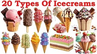 Thumbnail: 20 Ice Cream Names in Hindi and English for Kids | Learn Ice Cream Names with Pictures 🍦🍨