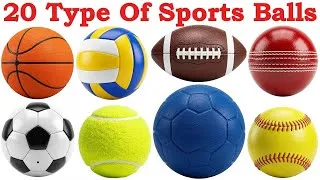 Thumbnail: 20 Sports Ball Names in Hindi and English for Kids | Learn Sports Balls Names with Pictures 🏀⚽🏏