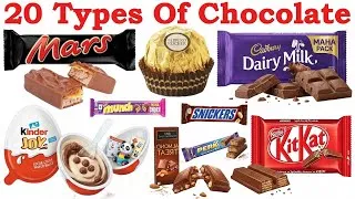 Thumbnail: 20 Chocolate Names in Hindi and English for Kids | Learn Chocolate Names with Pictures 🍫🍬