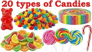 Thumbnail: 20 Yummy Candies Names in Hindi and English for Kids | Learn Candy Names with Pictures 🍭🍬