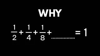 Thumbnail: 1/2 + 1/4 + 1/8 + … = 1? Full Visual Proof Explained