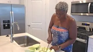 Thumbnail: Cook With Me | Delicious Cabbage Greens & Smoked Turkey Legs